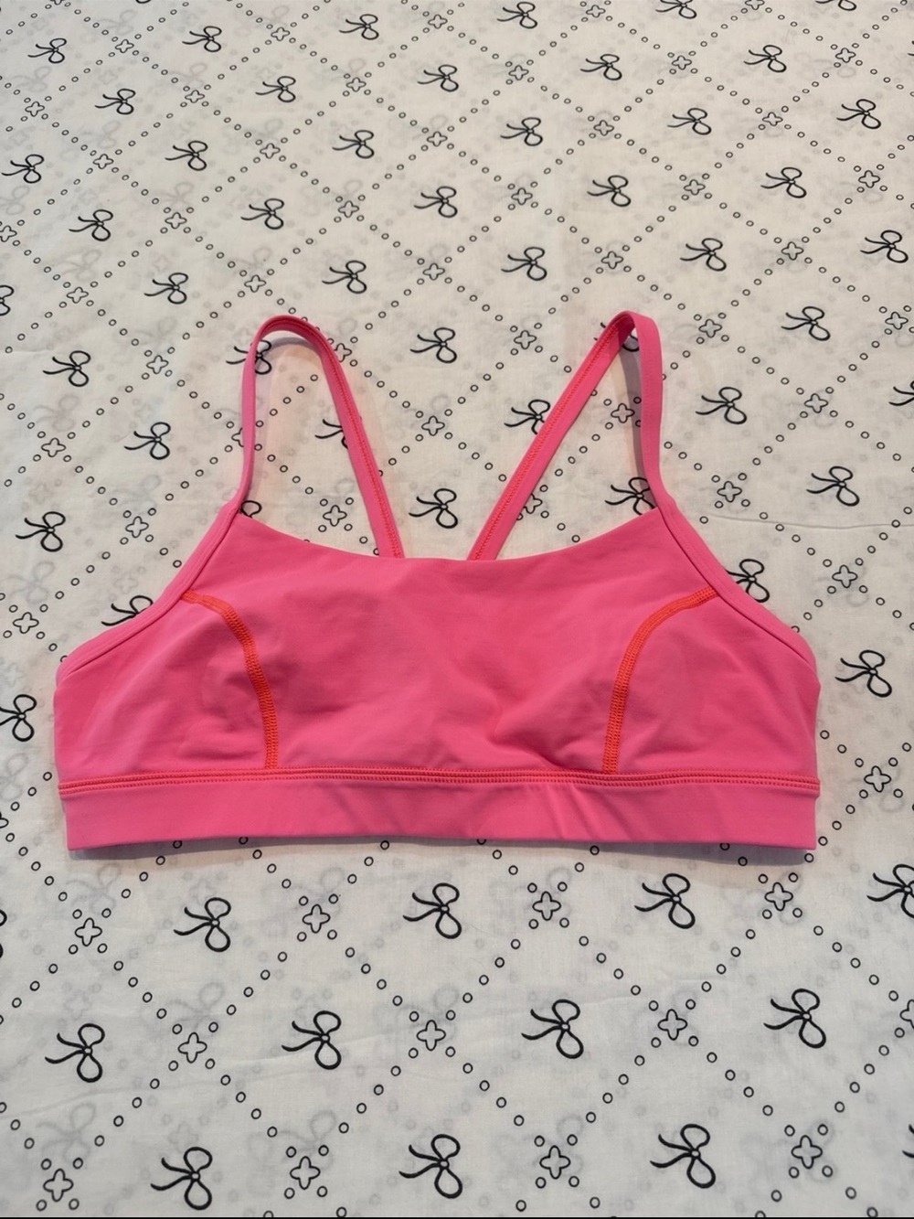 Lululemon Pink Sports Bra Size 10